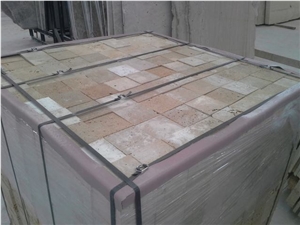 Classic Beige Travertine Pavers & Cube Stone