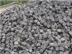 G684 Black Basalt Paving ,Black Basalt Cube Stone,Black Basalt Pavers