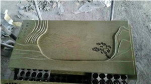 Green Marble Teaboard,Green Artwork,Green Carving,China Green Marble