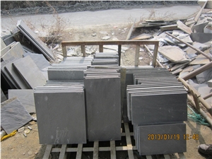 Jet Black Slate,Black Slate,Dark Grey Slate Floor Tile