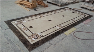 Marble Pattern, Beige Marble Medallion