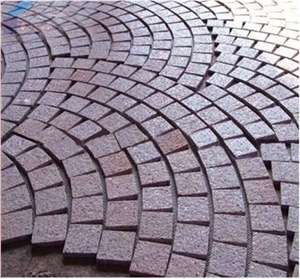 Red Porphyry Granite Paving Stone ,Red Porphyrite Granite Paver,Red Porphyrite Granite Cube Stone,Red Porphyry Granite Cobble,Lanscape Stone