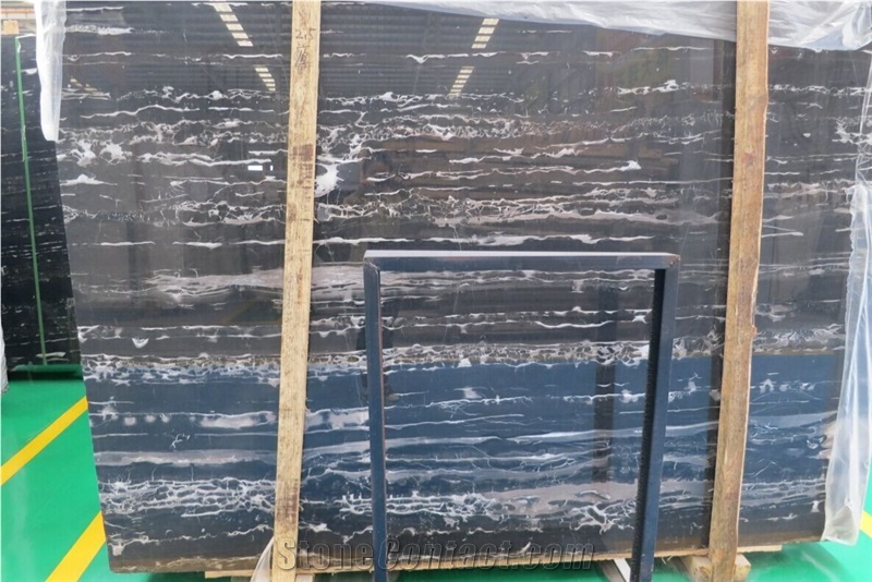 Silver Dragon Marble,White & Black Vein Marble,Tile & Slabs,China Marble