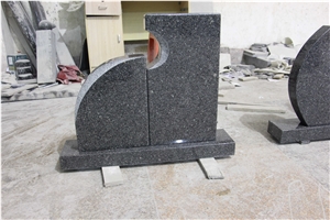 Youxi Dark Green Granite/Porphyry, Tombstone & Monument, Gravestone & Headstone,China Dark Green,Grey Porphyry