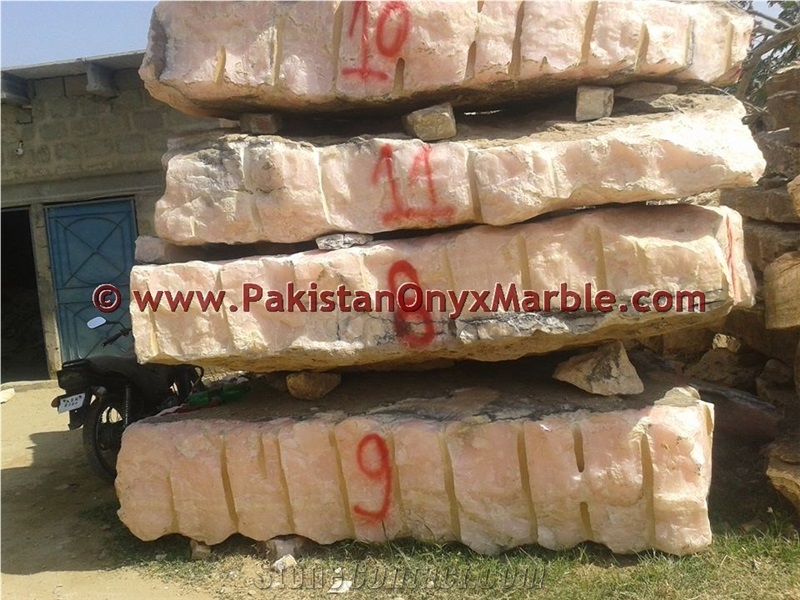 Pink Onyx Blocks, Afghanistan Pink Onyx