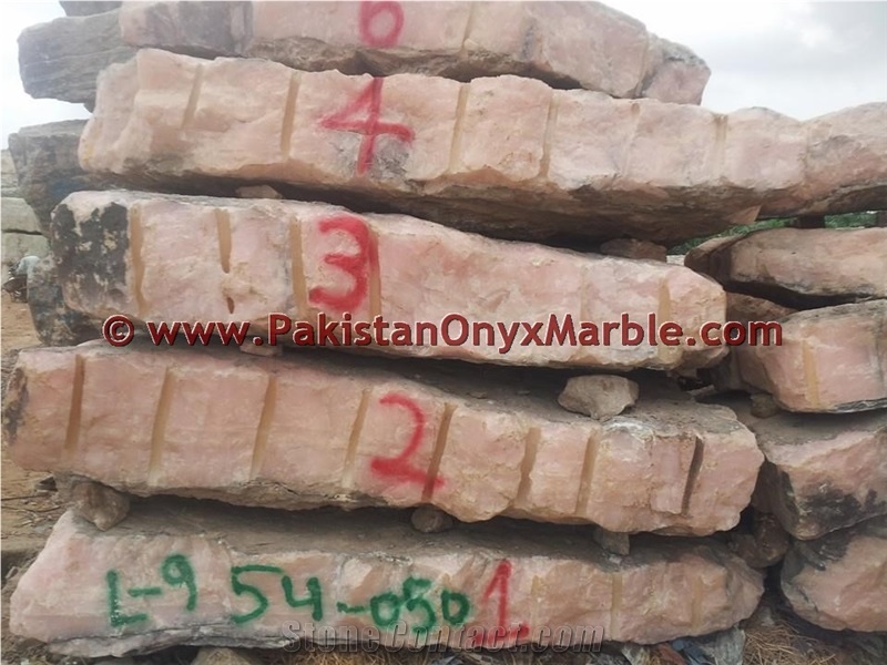 Pink Onyx Blocks, Afghanistan Pink Onyx