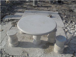 Olive Green Granite Garden Table