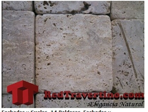 Olivillo Travertine Tumbled Pavers, Grey Spain Travertine Cube Stone & Paver Olivillo Travertine Tumbled Pavers, Grey Spain Travertine Cube Stone & Paver