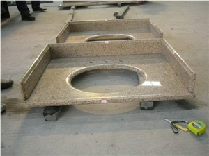 Rusty Yellow Granite Kitchen and Stone Bathroom Countertops, Rusty Yellow Granite Slabs for Yellow Granite Countertops,Rusty Yellow Vanity Top