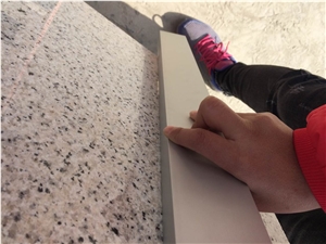 Bianco Romano Granite Solid Slabs Polished,Machine Cutting Tiles Interior Floor Stepping
