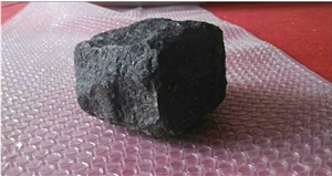 Dark Basalt G778 Cube Stone, Black Basalt Cobble Stone Pavers,Exterior Stone Garden Floor Paving