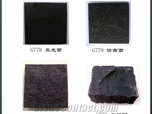 Dark Basalt G778 Cube Stone, Black Basalt Cobble Stone Pavers,Exterior Stone Garden Floor Paving