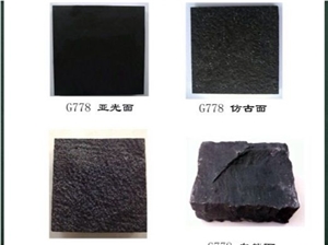 Dark Basalt G778 Cube Stone, Black Basalt Cobble Stone Pavers,Exterior Stone Garden Floor Paving