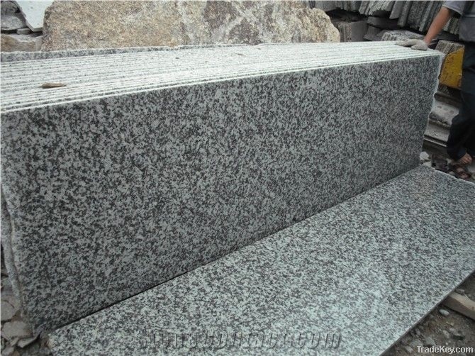 G439 White Granite Polished Tiles Slabs/Da Bai Hua Granite/Guangdong Granite/Grey Granite French Pattern