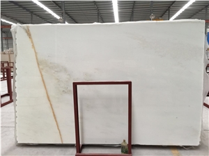 Greece Polaris White Star Marble Tiles High Polished,Machine Cutting Slabs for Bathroom Floor Paving