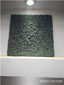 Green Star Twinking Granite Split Face Culture Stone Wall Cladding Panel, China Green Granite Stone Veneer Stacked Stone