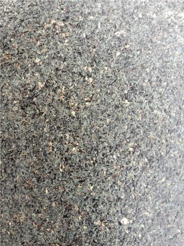 Green Star Twinking Granite Split Face Culture Stone Wall Cladding Panel, China Green Granite Stone Veneer Stacked Stone