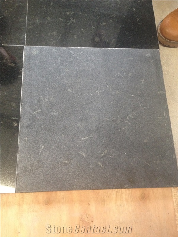 New G684 Black Basalt Cheaper Than Old G684,Fuding Black Basalt Slabs Machine Cut Tiles Panel for Floor Covering