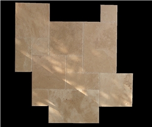 Classic Beige Travertine French Pattern
