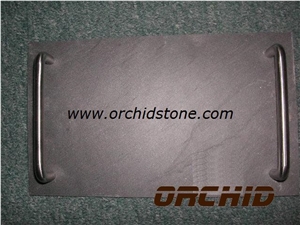 Slate Plates Cheese with Handles