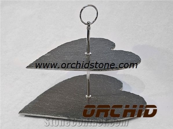 Slate Tier Serving Stand
