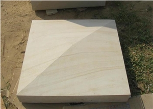 Teakwood Pair Caps, Brown Sandstone Pool Coping
