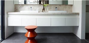 Grigio Perlato Marble Light Honed Vanity Top, Grey Italy Marble Bath Top