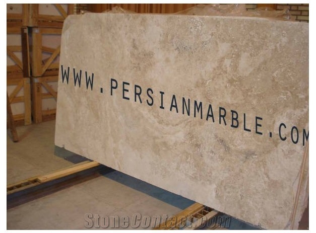 Vein Cut White Travertine Slabs, Iran White Travertine Tiles & Slabs
