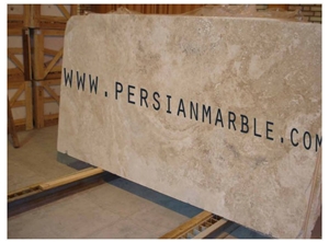 Vein Cut White Travertine Slabs, Iran White Travertine Tiles & Slabs