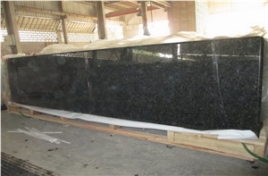 Brazil Verde Ubatuba Green Granite Bathroom Countertops with Built in Sinks