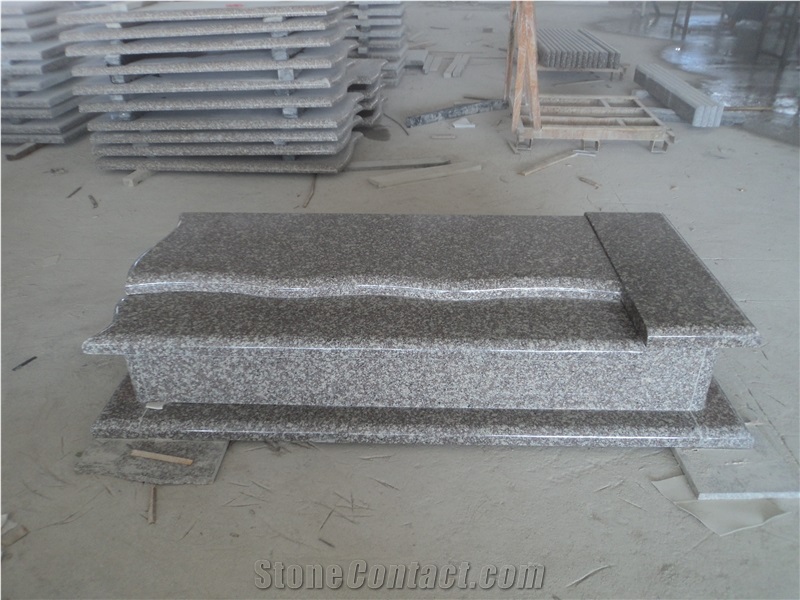 Cheapest Price G664 Granite Poland Tombstone, Pink Granite Monument