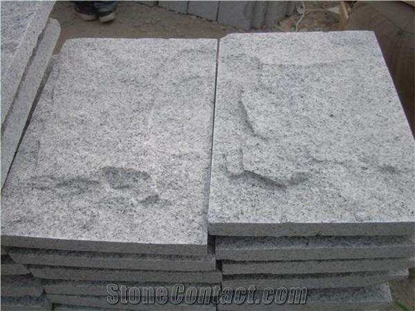 China Quarry Stone Factory Directely Light Grey Granite G603 Mushroom Treatment Wall Cladding,Floor Tiles Natural Decorative White Building Material