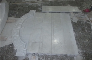 High Quality Chinese Marble Hunan White Marble Fireplace Surround