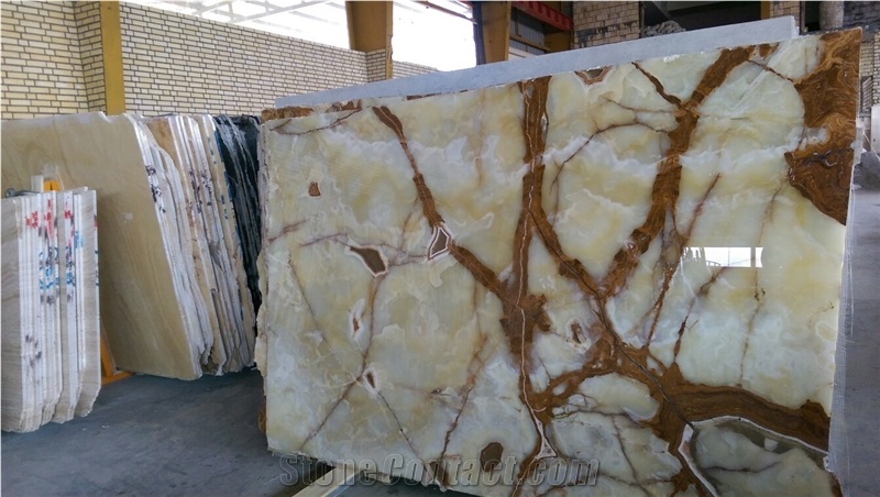 Bolagh Green Onyx Slabs & Tiles, Iran Green Onyx