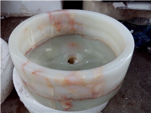 Chinese Green Onxy Washing Basins