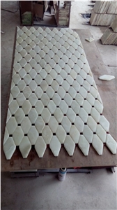 Chinese Yellow Onxy Wall Covering Mosaic Pattern Chinese Yellow Onxy Wall Covering Mosaic Pattern