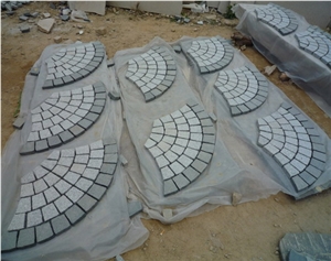 Meshed Cobble Stone,China Grey Granite