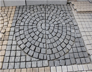 Meshed Cobble Stone,China Grey Granite