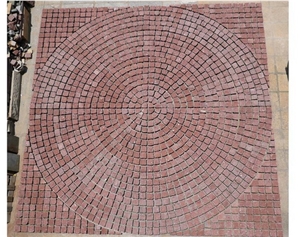 Red Porphyry Cobble Stone,China Red Granite