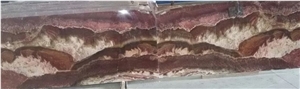 Rosso Onyx Bookmatch Slabs & Tiles, Red Turkey Onyx Wall Tiles,Stone Flooring