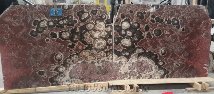 Rosso Onyx Slabs & Tiles, Rojo Vulkano Onyx Slabs & Tiles