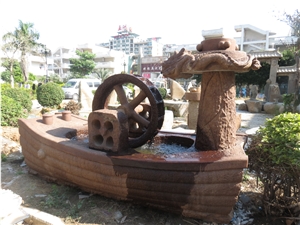 Fujian,China White Natural Marble,Natural Granite Garden Fountain Finished Hand Polished,Honed,Hand-Crafted,Carving,Sandblasted and Flamed,Landscaping Stones