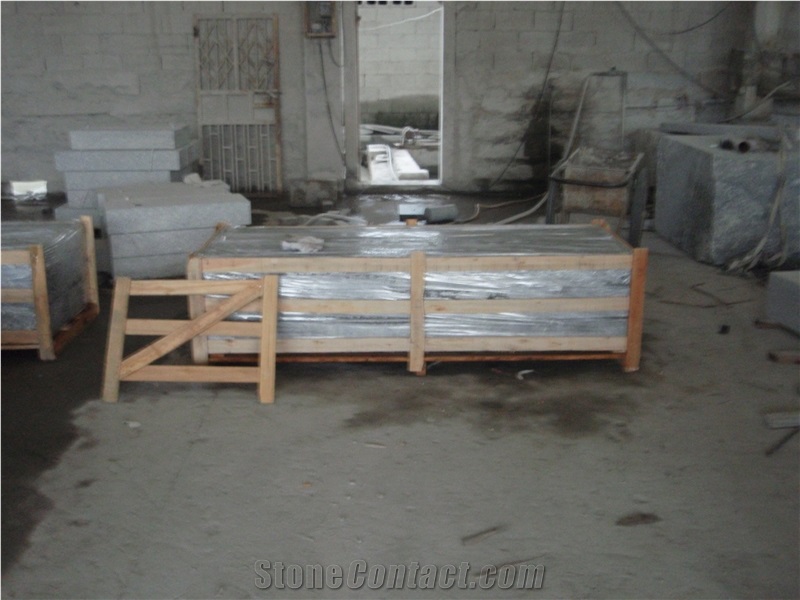 Fujian Jinjiang Grey Granite Pavers G601 Flamed Way to Covering-Xiamen,China