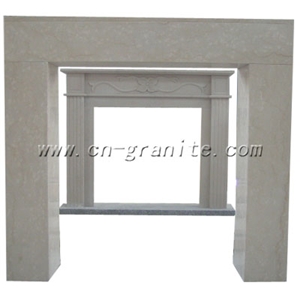 Grey Marble Fireplaces, Light Beige Marble Fireplace Grey Marble Fireplaces, Light Beige Marble Fireplace