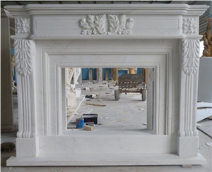 Simple Designed Fireplace Mantel, Grey Fireplace Mantel