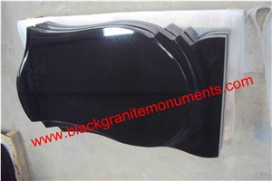 China Absolute Black Polished Monument & Tombstone, China Shanxi Black Polished Monument & Tombstone, China Absolute Black Polished Memorials & Headstones