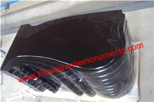 China Absolute Black Polished Monument & Tombstone, China Shanxi Black Polished Monument & Tombstone, China Absolute Black Polished Memorials & Headstones