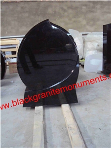 China Absolute Black Polished Monument & Tombstone, China Shanxi Black Polished Monument & Tombstone, China Absolute Black Polished Memorials & Headstones, Us Style