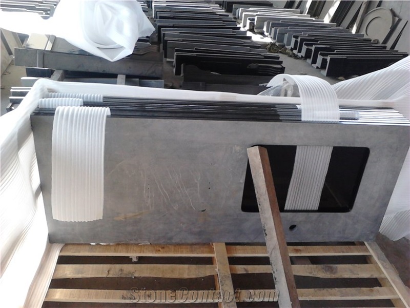 China Shanxi Black Granite Countertop, Kitchtop, Worktop, Bar Top,Table Top