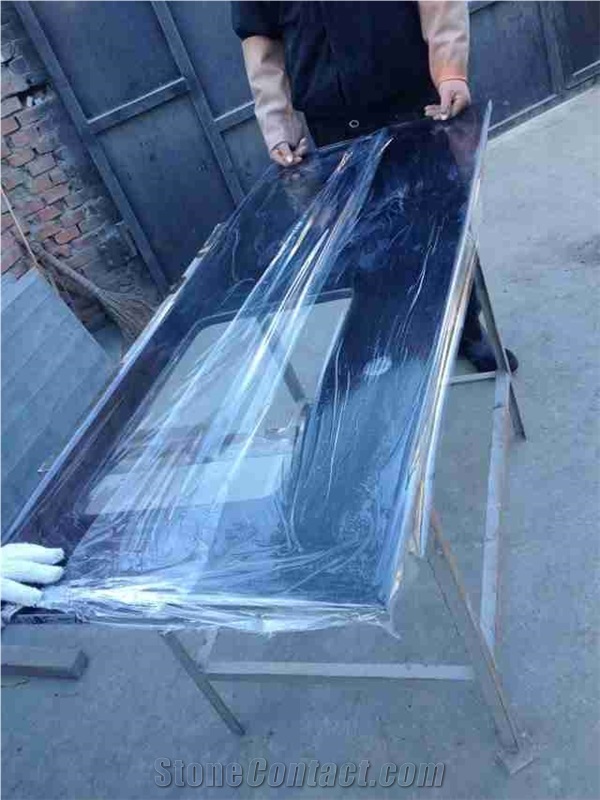 China Shanxi Black Granite Countertop Polished, China Shanxi Black Gratnie Worktop Polished, China Absolute Black Kitchtop